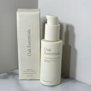 Oak Essentials Nightly Retinol Serum 30ml Full Size Clean Beauty BNIB RV$92 NWT